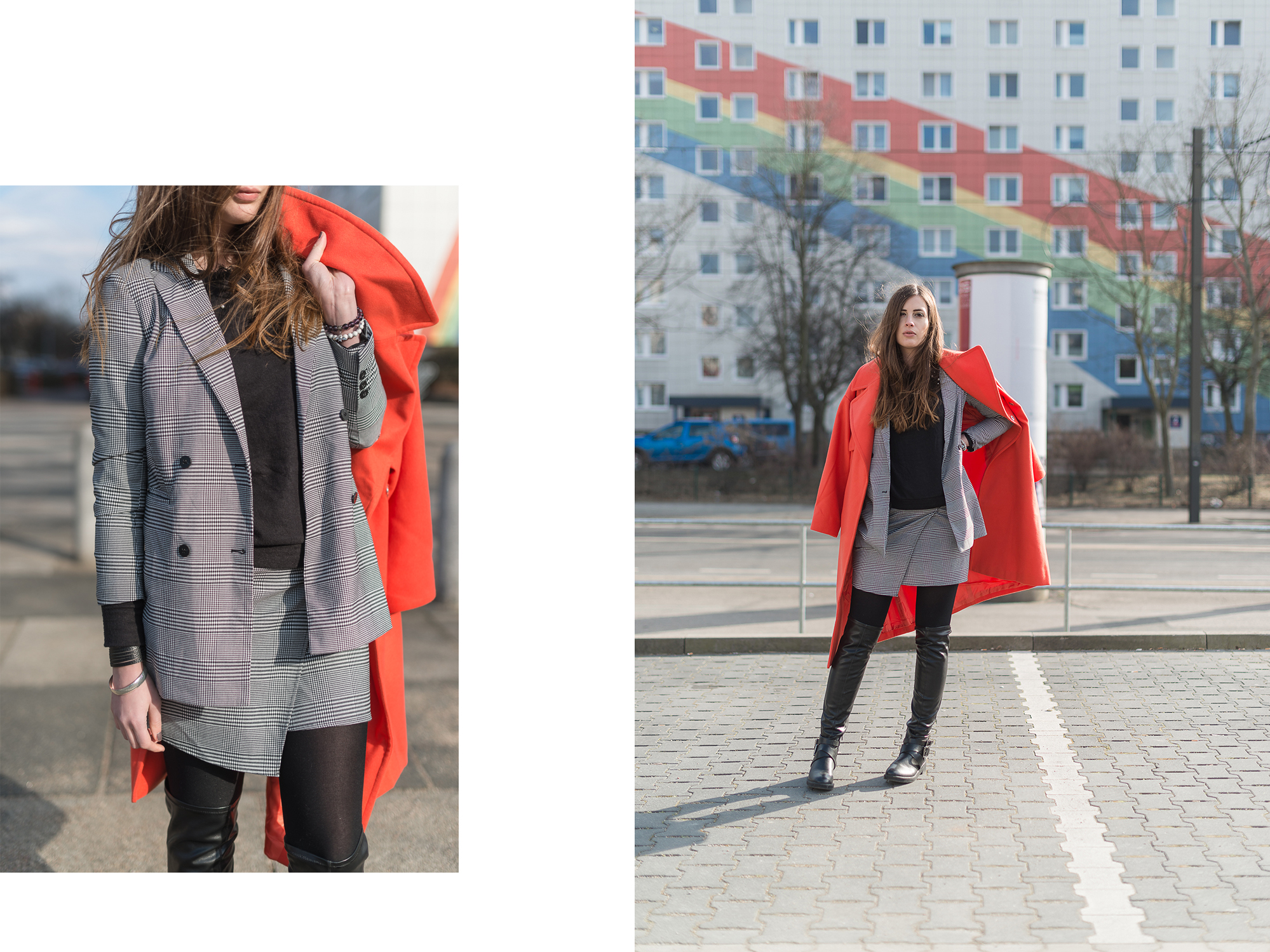 Modetrend 2018-Knallfarbe Orange-Modeblog Berlin-Overknee Boots-Zweiteiler-andysparkles