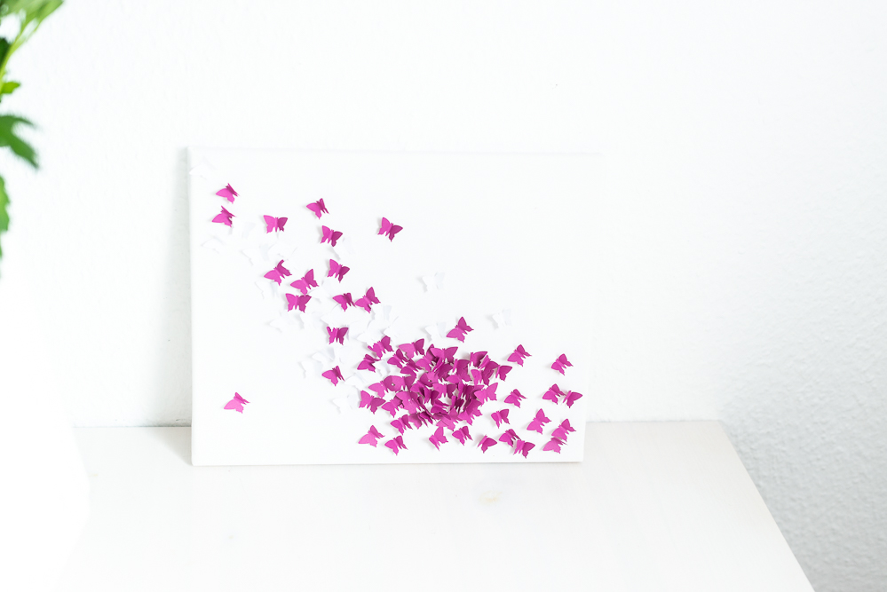 3-D Bild mit Schmetterling-Basteltipp Muttertag-DIY Bild-DIY Blog-andysparkles