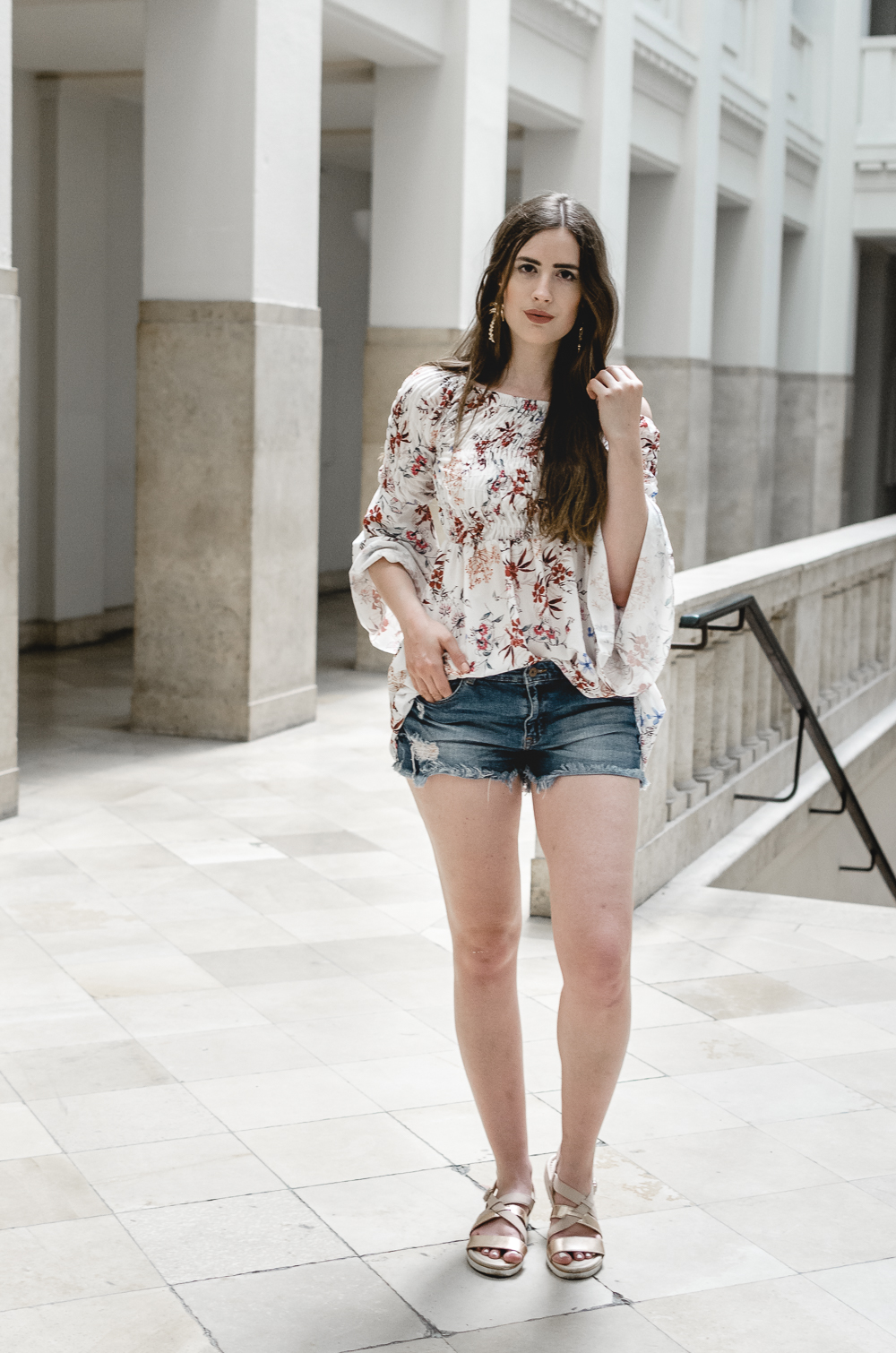 Denim Sommerlook-Sommerlook aufwerten-Jeans Shorts Outfit-Modeblogger-andysparkles