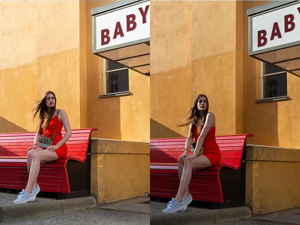 Warum du Rot tragen solltest-Sommeroutfit in Rot-Vila Sommer Outfit-Modeblogger Berlin-Puma Sneaker Schleifchen-andysparkles
