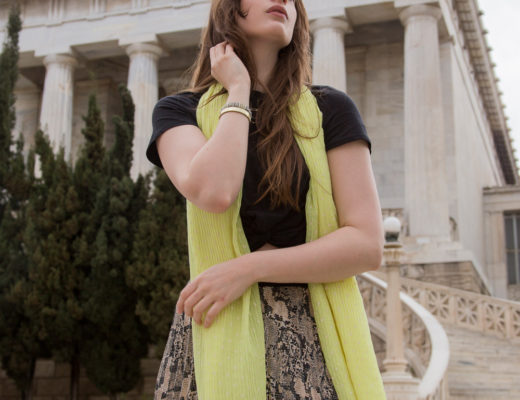 Portraitaufnahme Modeblogger in Athen