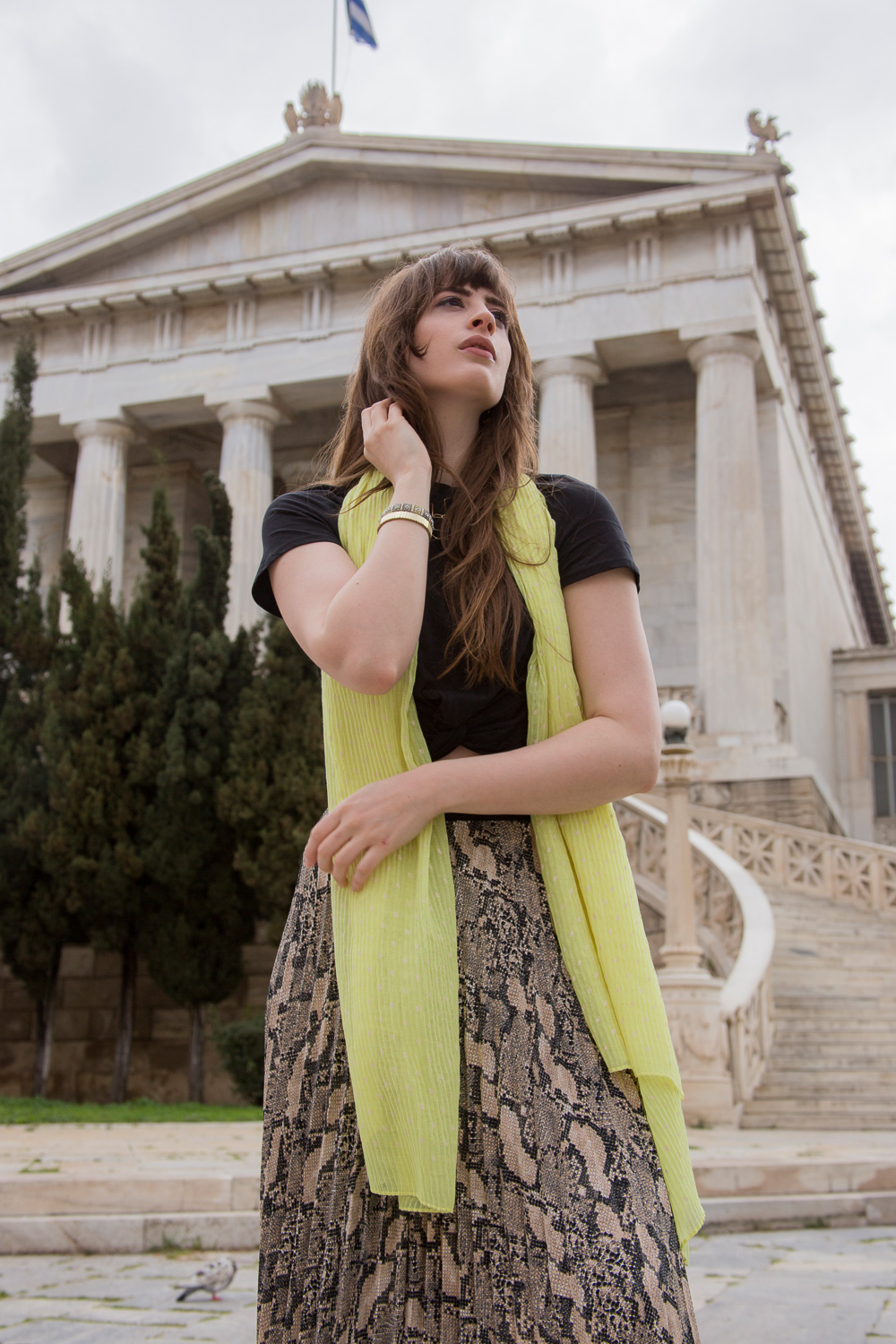 Portraitaufnahme Modeblogger in Athen