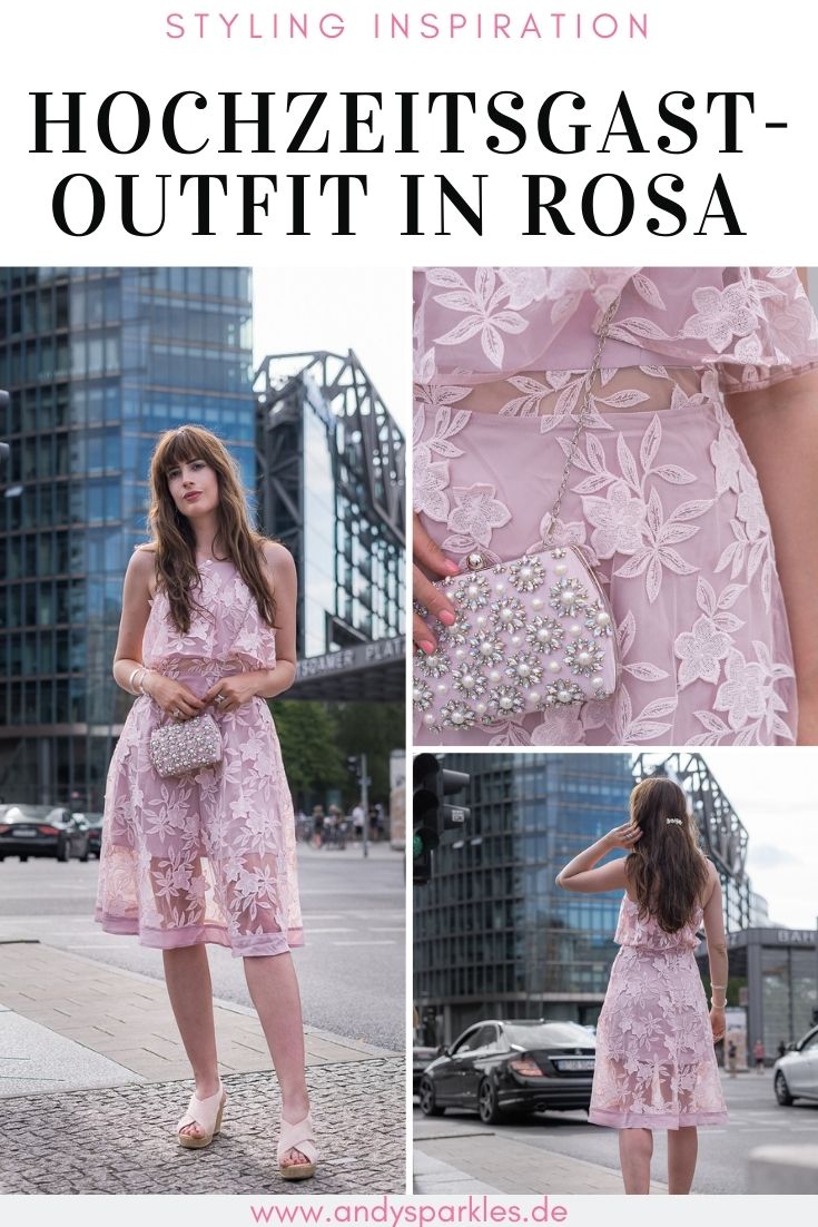 Hochzeitsgast-Outfit in Rosa 