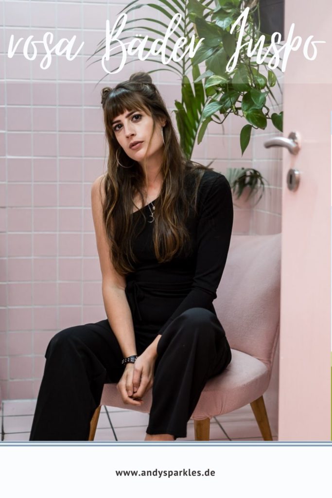 Rosa Deko im Badezimmer zum Badmöbel Set - andysparkles.de