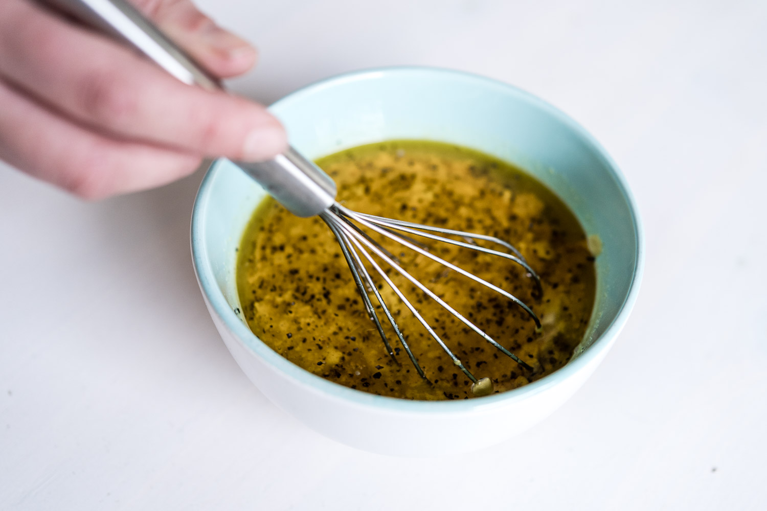 Rezept für Salatdressing mit Honig, Senf und Orangensaft