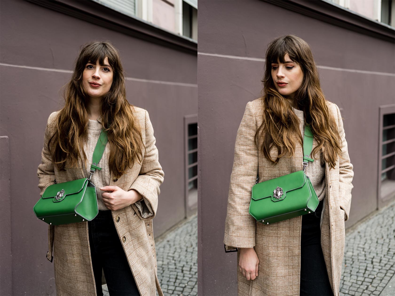 Casual Outfit mit Camel Coat