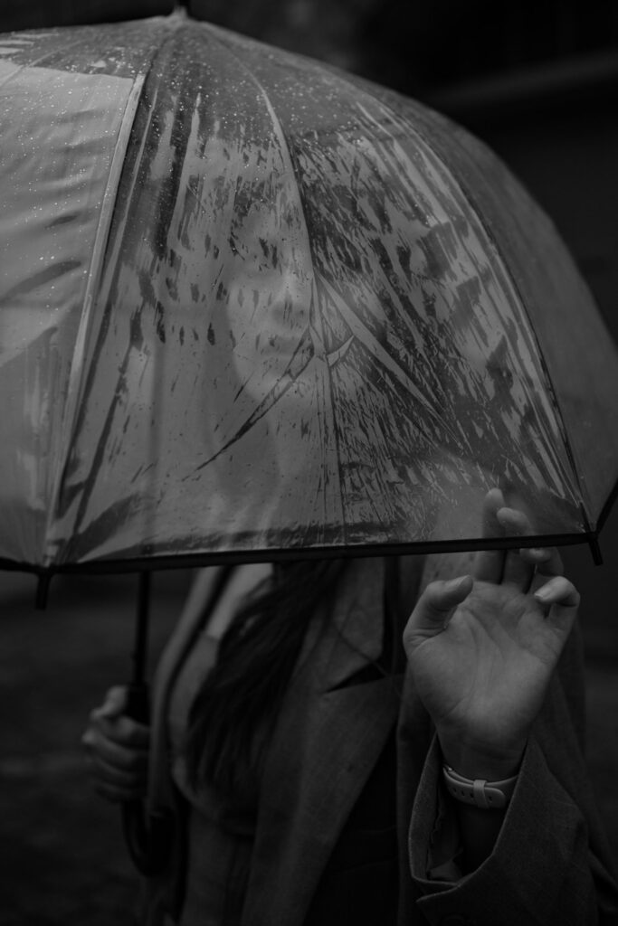 Regenschirm Portrait