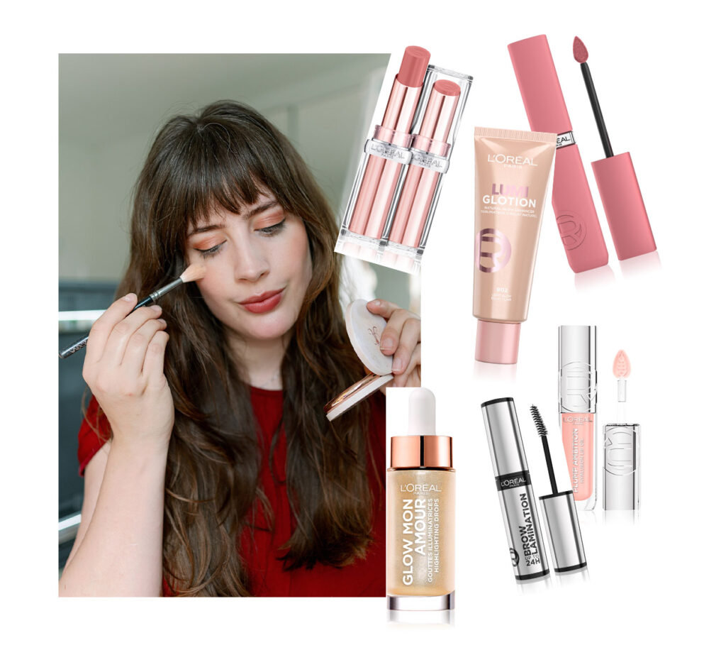 L’Oréal Make-up Produkte und Andrea von andysparkles mit Tipps für Lippenstift bei heller Haut