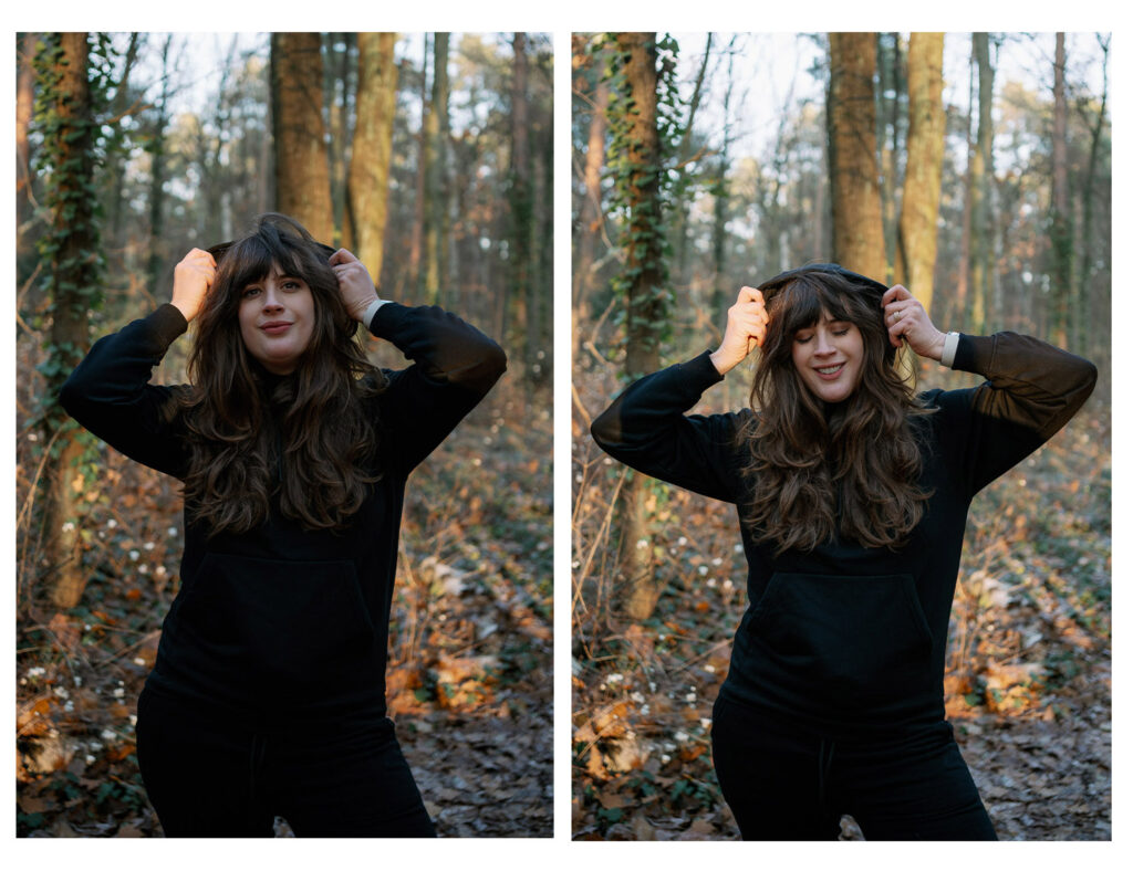 Sportkleidung den ganzen Tag tragen: Andrea von andysparkles im Wald im Charly Athleisure Look