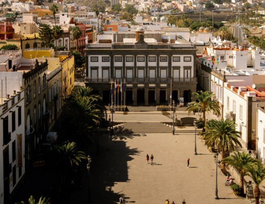 Plaza de Santa Ana in Vegueta, Blick vom Turm der Kathedrale